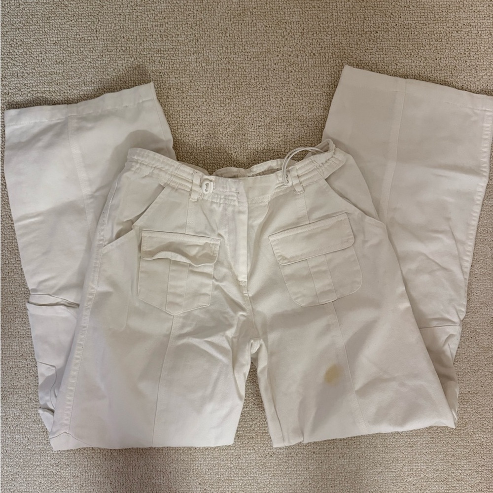Brandy Melville Cream Track Pants